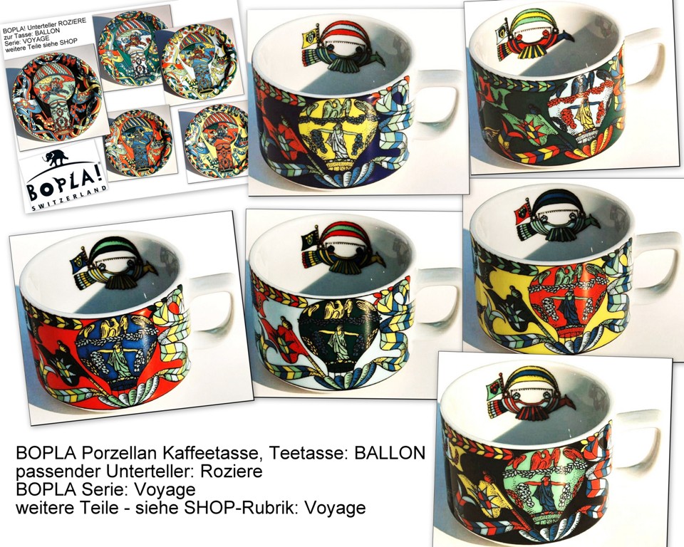 Ballon BOPLA Porzellan Kaffeetasse Teetasse Cup Taza