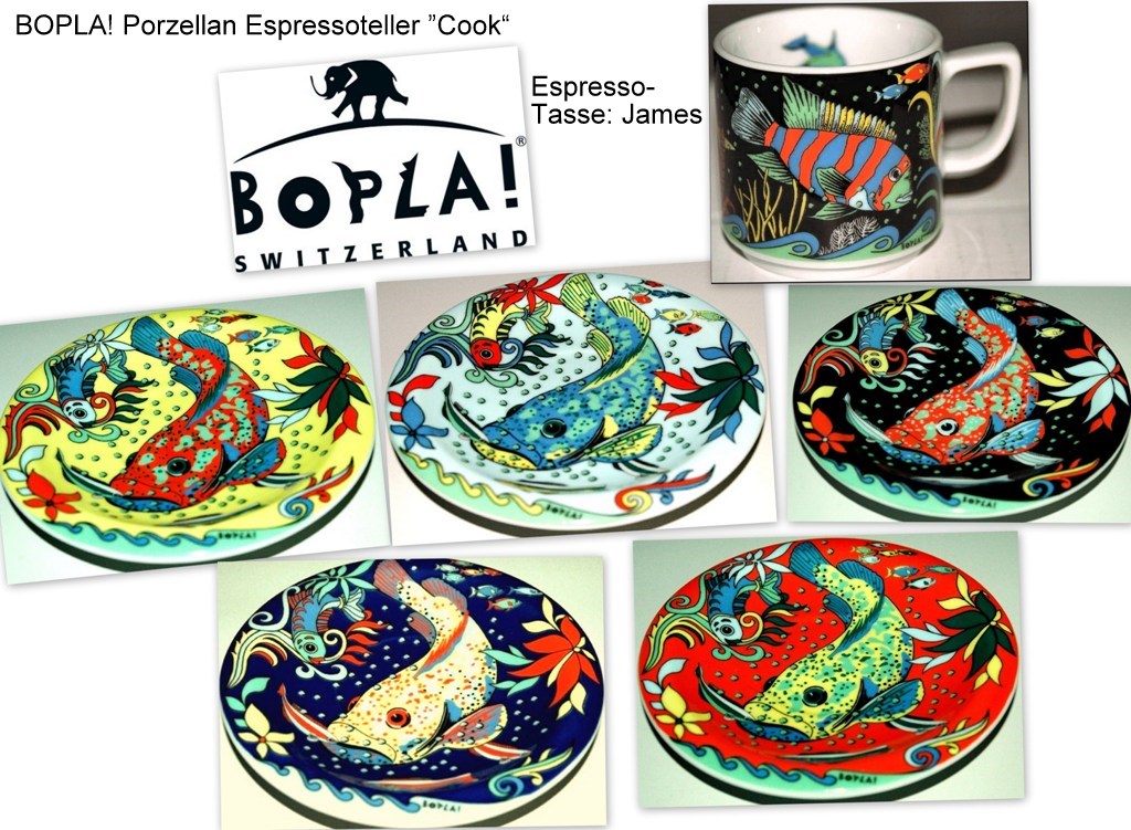 Cook Bopla Design Porzellan Ocean Untertasse Espresso